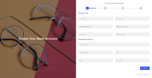 Security scan screenshot of https://fintrustoffshore.top/signup
