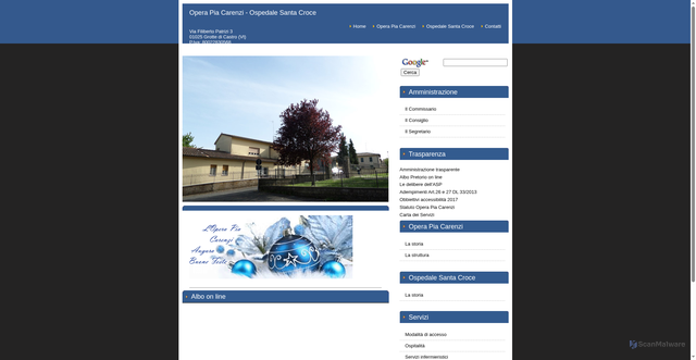 Security scan screenshot of https://www.operapiacarenzi.it/