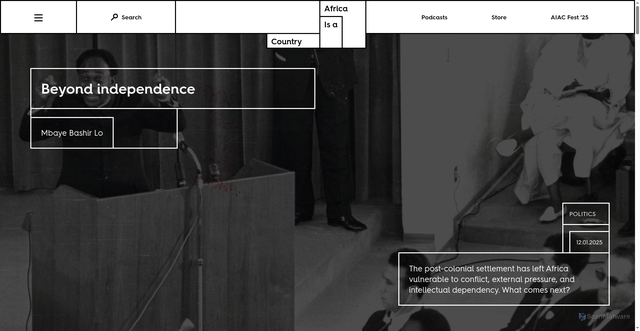 Security scan screenshot of https://africasacountry.com/