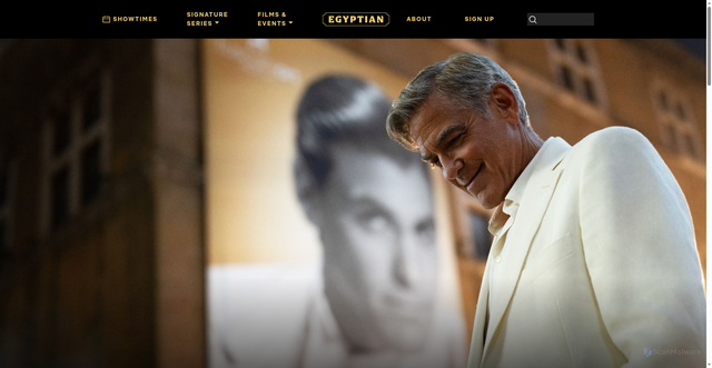 Security scan screenshot of https://www.egyptiantheatre.com/film/jay-kelly-egyptian