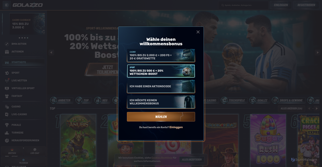 Security scan screenshot of https://slotparkbet-de.com/go/gimix?creative_id=signup&lang=de-DE