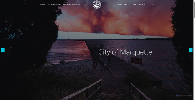 Security scan screenshot of https://www.marquettemi.gov/