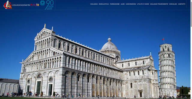 Security scan screenshot of https://www.collegio.geometri.pi.it/