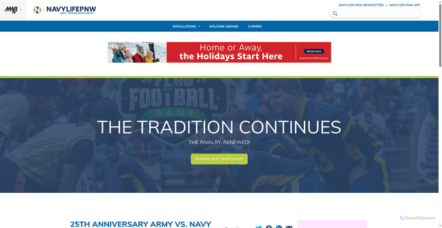 Security scan screenshot of https://www.navylifepnw.com/thetradition