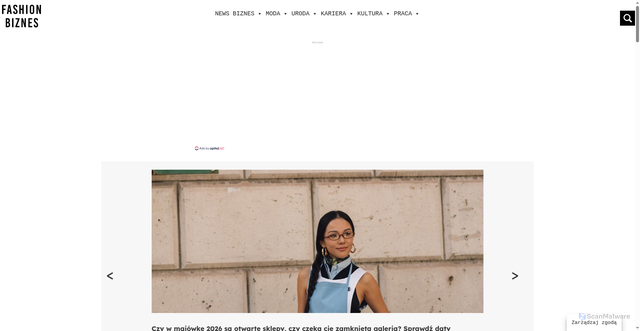 Security scan screenshot of https://fashionbiznes.pl