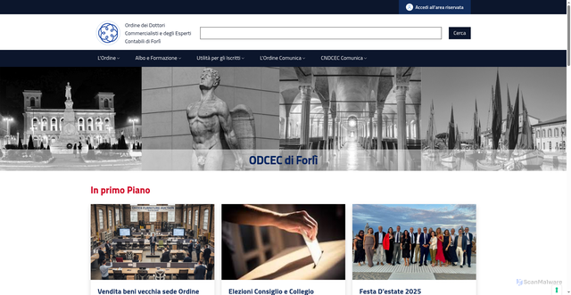 Security scan screenshot of https://forli.commercialisti.it/