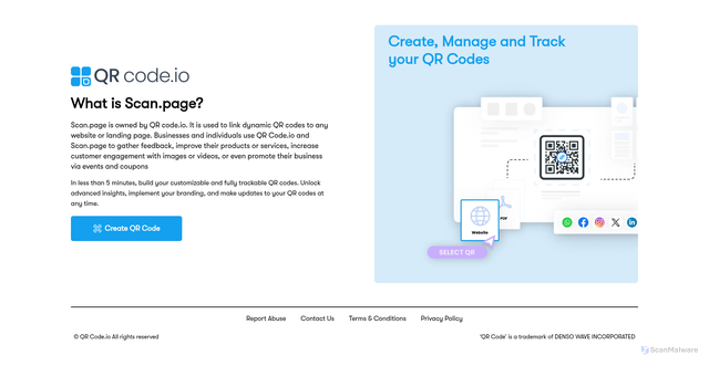Security scan screenshot of https://scan.page