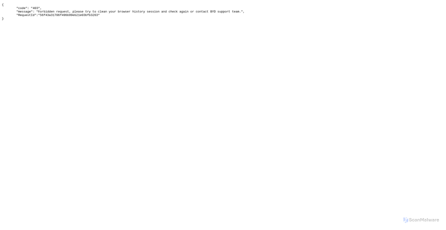 Security scan screenshot of https://www.bydeurope.com/
