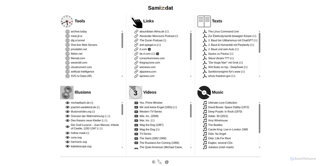 Security scan screenshot of https://samizdat-1zd8df49d3.edgeone.app/