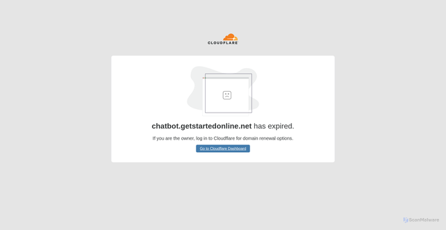 Security scan screenshot of https://chatbot.getstartedonline.net/