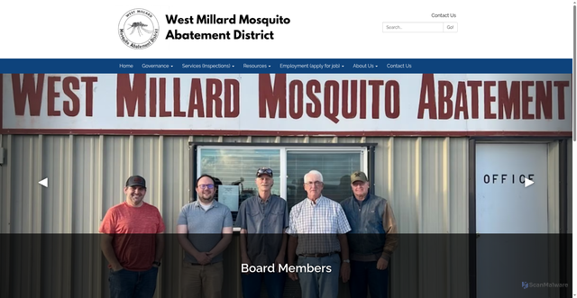 Security scan screenshot of https://www.wmillardmosquitout.gov/