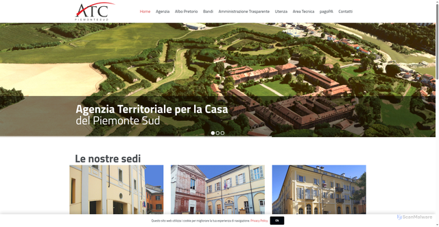 Security scan screenshot of https://www.atcpiemontesud.it/
