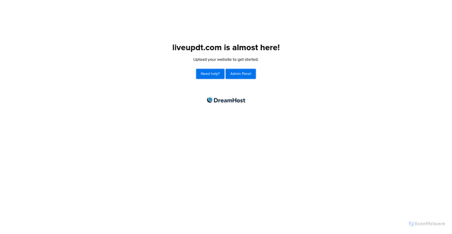 Security scan screenshot of https://www.liveupdt.com