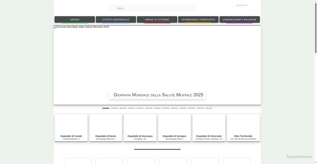 Security scan screenshot of https://www.asst-brianza.it/