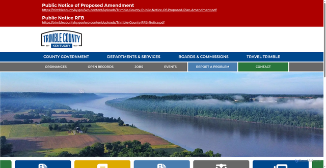 Security scan screenshot of https://trimblecountyky.gov/