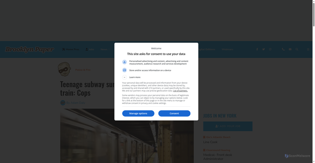 Security scan screenshot of https://www.brooklynpaper.com/teenage-subway-surfer-dies-williamsburg/