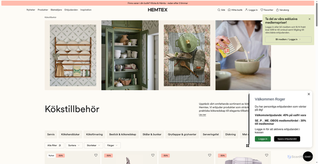 Security scan screenshot of https://www.hemtex.se/kokstillbehor?vtid=d6suaLenG06uMa2SADjWYw&utm_source=Voyado&utm_medium=email&utm_campaign=SE_V_E_M_20260822_Sat_V6&eclub=R6THpHw7vdVWkPTTAh99sCyjJtu0yUUfU7apbBiGEo_Cn9JVWgZR7R2psIy4KpXdmBJp2YOohj8OXoWlhO9TqKyuILohNXve6j8PZXglibXUNxepDygq9rPceSG_iIzYeQxi_9tatWnYu72D7GmquzBR9v6X34HUUNCBchSjloiR6UH0ubJSEHgJ4S6dyq5G0IP5OjjGqWvF3HV7H8NCXg