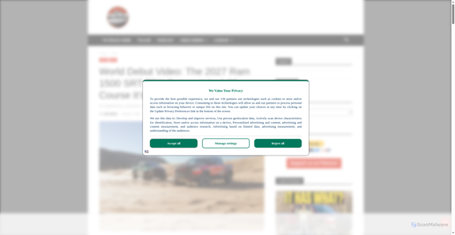 Security scan screenshot of https://tfltruck.com/2026/01/2027-ram-1500-srt-trx-debut-video/