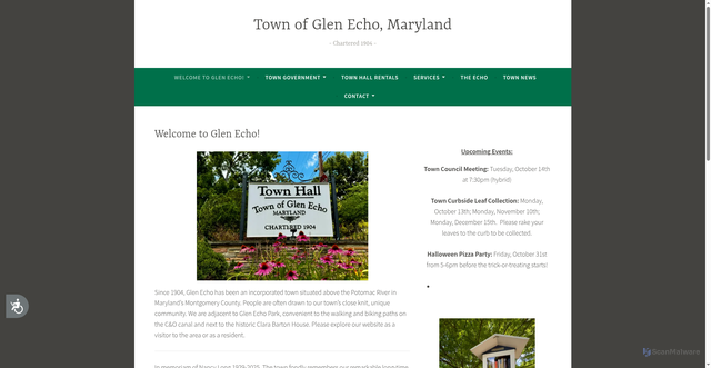 Security scan screenshot of https://glenecho.gov/