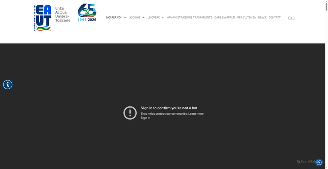 Security scan screenshot of https://www.eaut.it