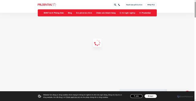 Security scan screenshot of https://prudential.com.vn