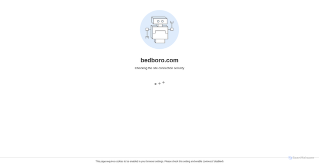 Security scan screenshot of https://www.bedboro.com/