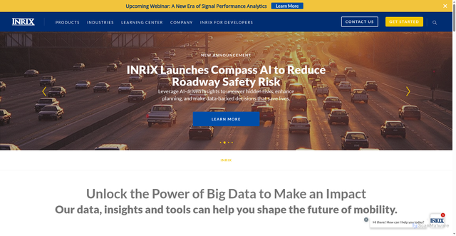 Security scan screenshot of https://inrix.com