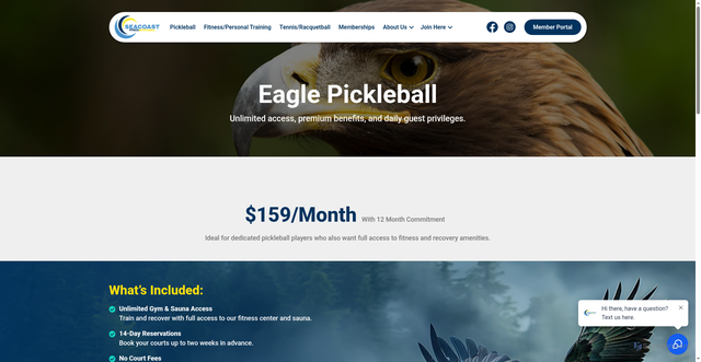 Security scan screenshot of https://seacoastfitnessandpickleball.com/eagle-pickleball/