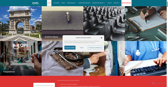 Security scan screenshot of https://www.opibn.it/web/