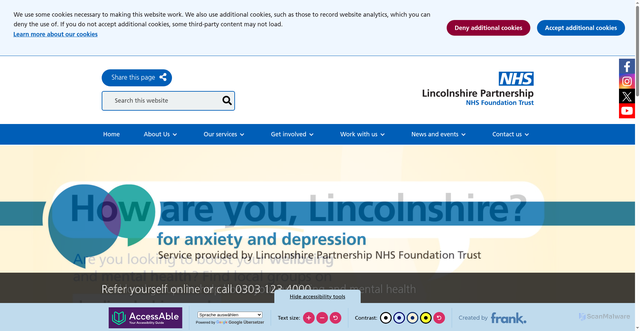 Security scan screenshot of https://www.lpft.nhs.uk/