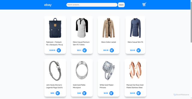 Security scan screenshot of https://e-commerce-three-mu.vercel.app/