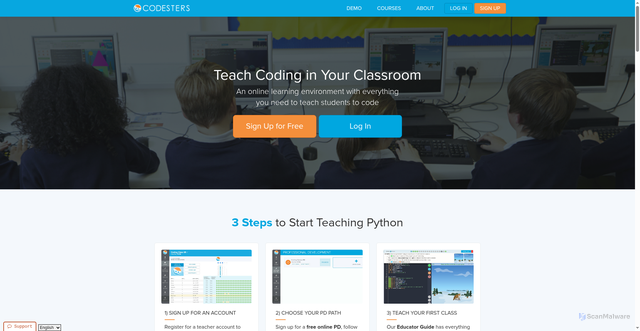 Security scan screenshot of https://codesters.com