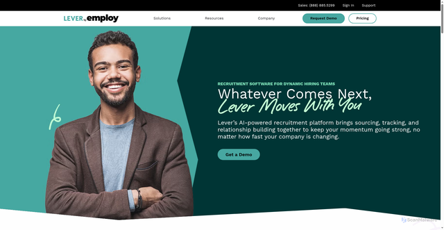 Security scan screenshot of https://cdn.lever.co