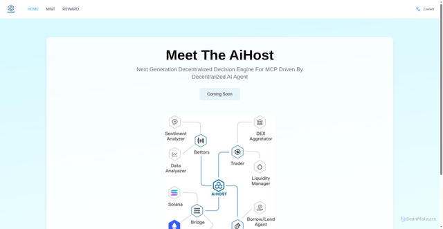 Security scan screenshot of https://aihost-frontend-4f9.pages.dev/