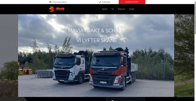 Security scan screenshot of https://maviasverige.se
