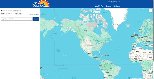 Security scan screenshot of https://locations.bravosupermarkets.com/index.html