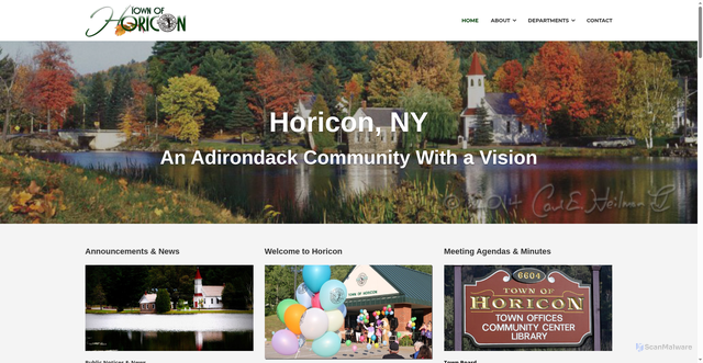 Security scan screenshot of https://horiconny.gov/