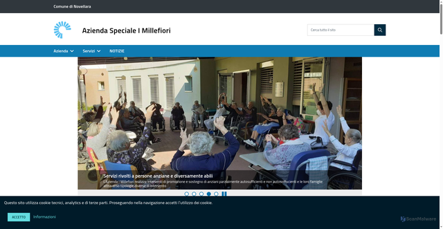 Security scan screenshot of https://www.aziendamillefiori.it/