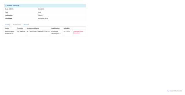 Security scan screenshot of https://t2mis-verified-6gcpd3mdyq-tesda-tmdfi0p2hv.edgeone.app/