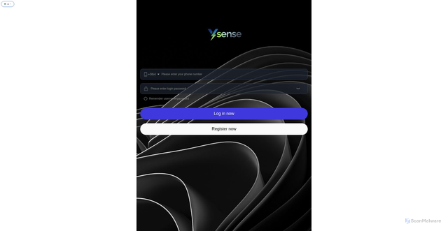 Security scan screenshot of http://ysense.pro/