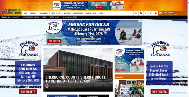 Security scan screenshot of https://minnesotasnewcountry.com/sherburne-county-sheriff-transition/