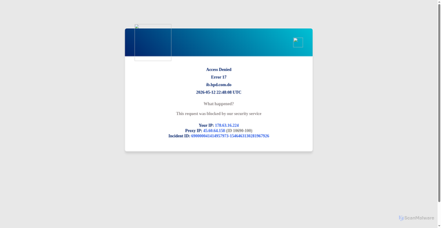 Security scan screenshot of https://ib.bpd.com.do