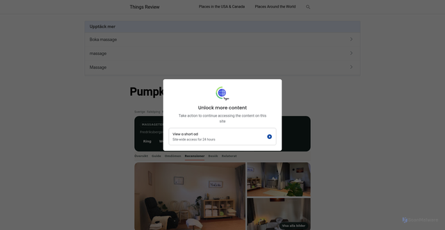 Security scan screenshot of https://pumpkin-massage-salong.se