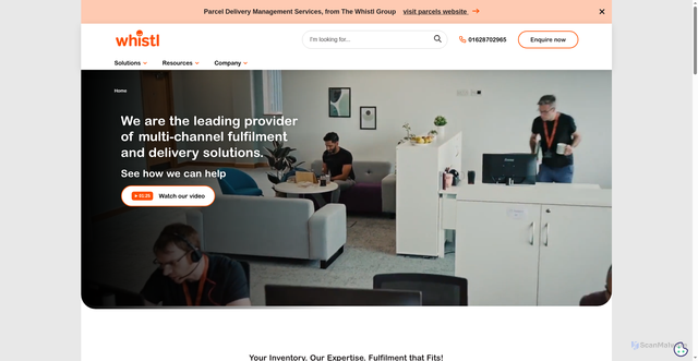 Security scan screenshot of https://whistl.co.uk