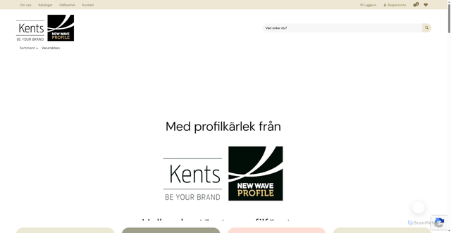 Security scan screenshot of https://kents.se