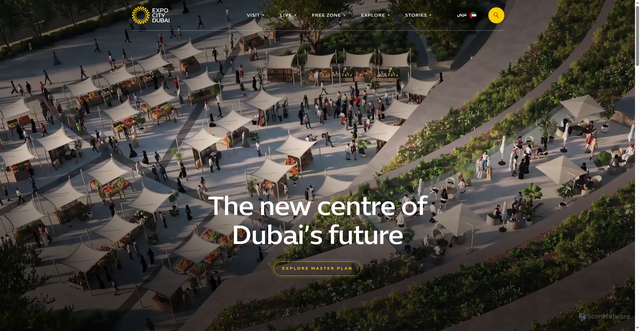 Security scan screenshot of https://www.expocitydubai.com/en/