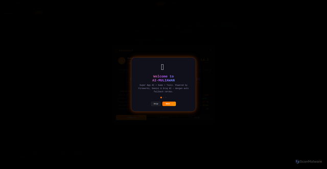 Security scan screenshot of http://ai-muliawan.pages.dev/