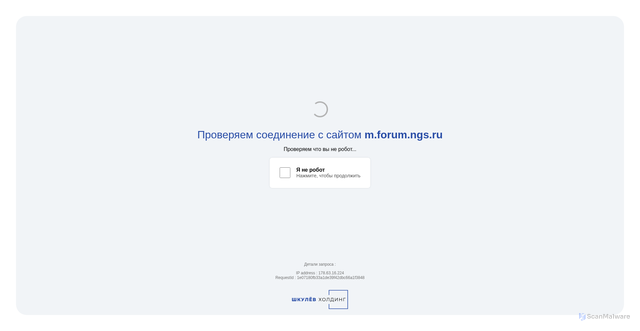 Security scan screenshot of https://m.forum.ngs.ru