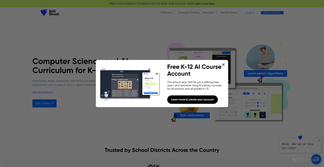 Security scan screenshot of https://skillstruck.com