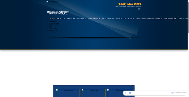 Security scan screenshot of https://mainstreamautollc.com